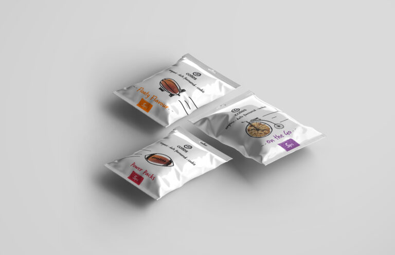 Isometric Chips Packet Packaging Mockup